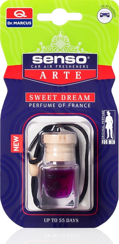 Dr. Marcus Senso Arte Sweet Dream autogeurtje met neutrafresh technologie - Luchtverfrisser auto - Tot 55 dagen geurverspreiding - 6 ml