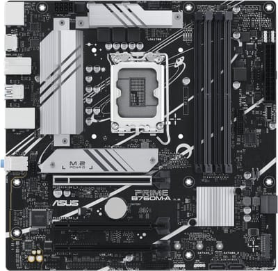 ASUS PRIME B760M-A-CSM (V2) Moederbord - Intel B760 - Intel LGA1700 - DDR5 RAM - Micro-ATX