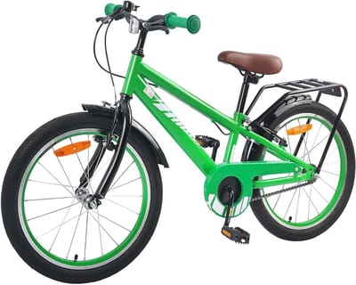 Kinderfiets - Jongensfiets Meisjesfiets - Buiten Spelen - Stabiel Stalen Frame - 20 inch - Groen