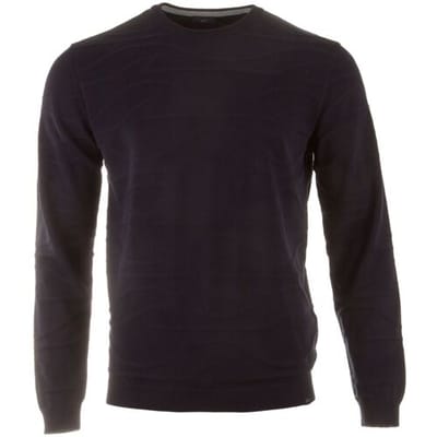 Paul & Shark Trui Shark Tag Monogram Fresco Cotton Crewneck Blauw / male