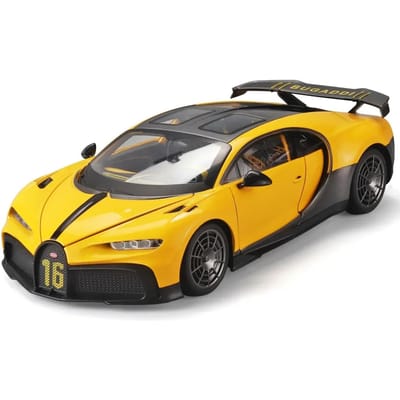 1:18 Bugatti Camron Sportwagen Model Speelgoed Legering Diecast Speelgoed Voertuigen Geluid Licht Voorwiel Besturing Verzamelspeelgoed Jongens Cadeaus black