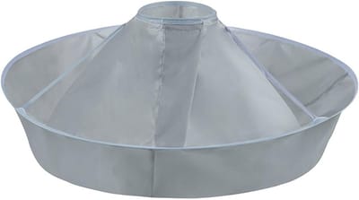 Haarcape Paraplu - Kapsalon Cape - Haarknippen Thuis - Vangt Haarresten - 60 cm Diameter - Grijs