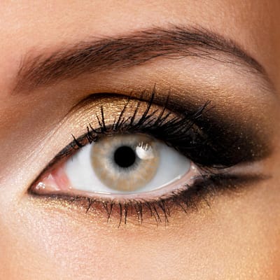 Fashionlens® kleurlenzen - Pure Brown - jaarlenzen met lenshouder