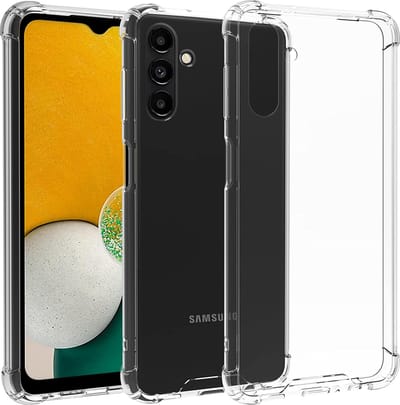 HB Hoesje Geschikt voor Samsung Galaxy A04S en M13 - Transparant - Anti Shock Hybrid Back Cover