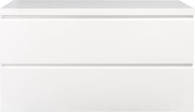 Diamond Line Callisto - Badkamermeubel / Badkamerkast - 100cm - Hoogglans Wit - Topblad - Softclose