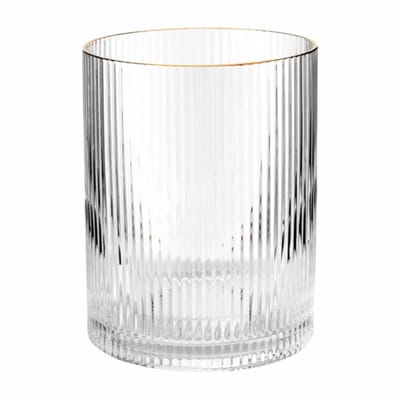 Waterglas vtwonen with Gold Rim Clear 340 ml (Set van 4)