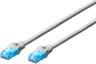 DIGITUS Ecoline patch cable - 1 m - grey - Grijs - 1m