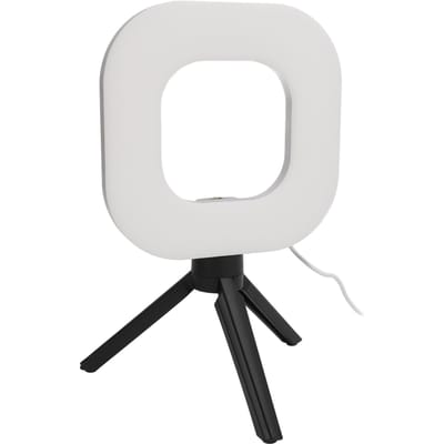 USB Videolamp 10 Helderheidsniveaus 5 Kleuren 1500lm 72 LED's Clip-on Laptoplamp met Statief voor Live white