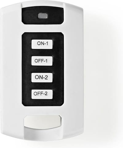 Nedis RF-Afstandsbediening - 2 Kanalen - Programmeerbare knoppen