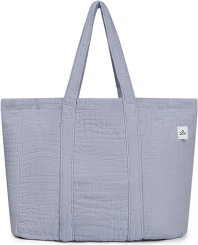 Yumeko shoppertas mousseline katoen arch lavendel blauw