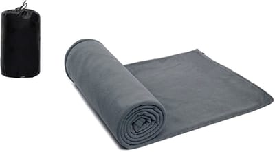 Slaapzakken Volwassen - Slaapzak - Slaapzak Zomer - 180 x 82 cm - Slaapzakbinnenhoes - Met Compressie Draagtas - Lichtgewicht Keuze voor Kamperen, Wandelen, Hostels en Outdooractiviteiten - Grijs