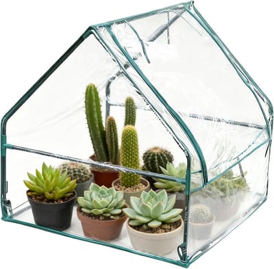 Kasafdekking Folie - Beschermhoes Planten - Kweek Bescherming - Sterke Isolatie - 90 x 90 x 9 cm - Transparant