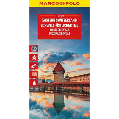 Marco Polo Wegenkaart Zwitserland-Oost - Marco Polo Wegenkaart
