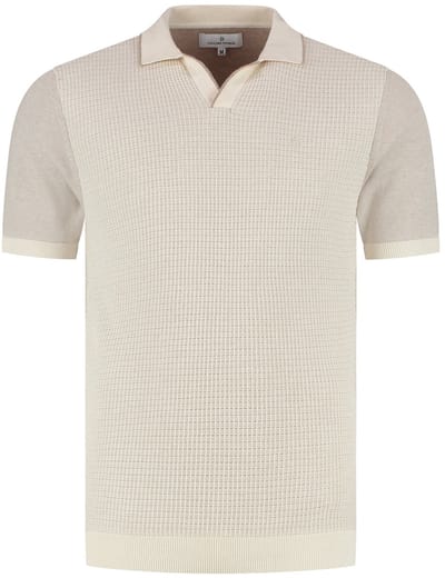 Fellows United Polo Premium Structure And Plated Front Ecru (61.3662 - 108)