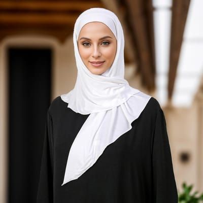 Écharpe Hijab Instantanée Bufanda en Jersey Modal Uni de Luxe Pour Femme Prête à Porter Foulard Islamique Turban Femme 68*68Cm 68x68cm brown