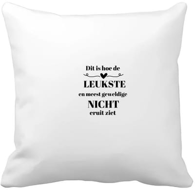 Akyol - dit is hoe de leukste en meest geweldige nicht eruit ziet Kussen hoes - Nicht - meest leukste nicht - verjaardag - cadeautje voor nicht - nicht artikelen - kado - geschenk - 40 bij 40 cm