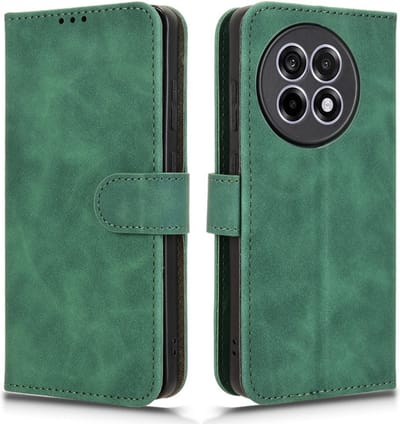 Coverup Hoesje - Geschikt voor OnePlus 13R Hoesje - Coverup Book Case - Groen