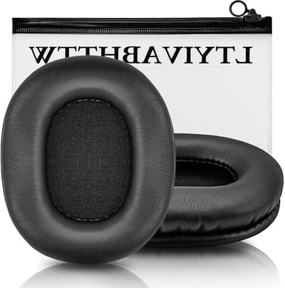 Replacement ear pads compatible with ATH M50X M40X, also fit MDR 7506 / MDR V6 / MDR CD900ST / Stealth 600 and more - ShopVlot