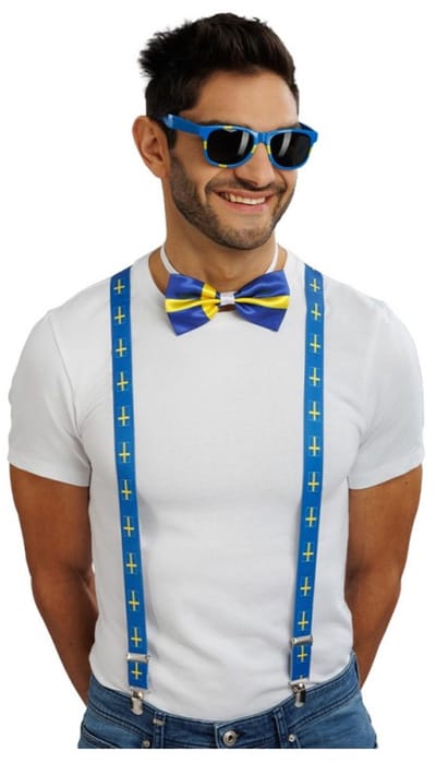 Supporter Accessoires Set Zweden 3-delig