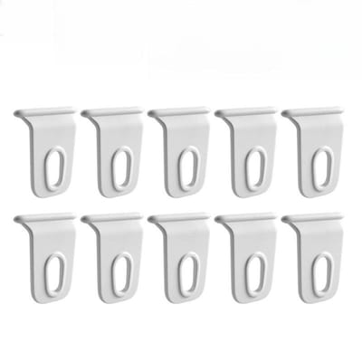 10 Stuks Rv Camper Caravan Feestverlichting Houder Wit Rv Luifel Kledinghaak Rekken Rv Luifelhaak Universele Camper Accessoires wit
