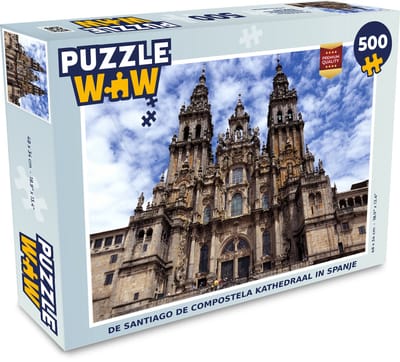 Puzzel De Santiago de Compostela kathedraal in Spanje - Legpuzzel - Puzzel 500 stukjes