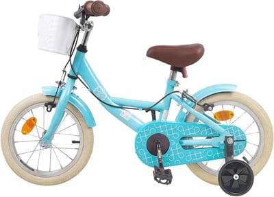 Kinderfiets 16 Inch - Peuterfiets Kleuterfiets - Leren Fietsen - Verstelbaar Zadel Stuur - 16 inch - Lichtblauw