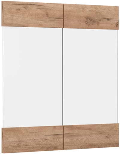 Vicco R-Line Keukenfront – 59.2 x 59 cm meubelfront voor de glazen hangkast Krachtige eik goud
