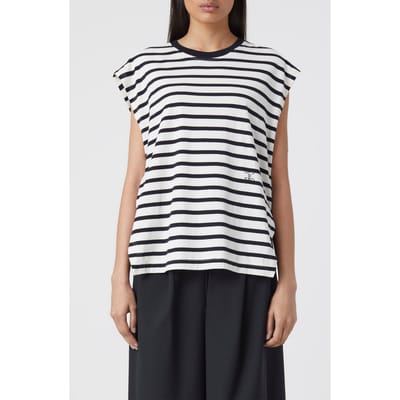 Closed Crew Neck Cap Sleeve T-shirts Black Größe: XXS | Hemden Outlet | Damen | Schwarz