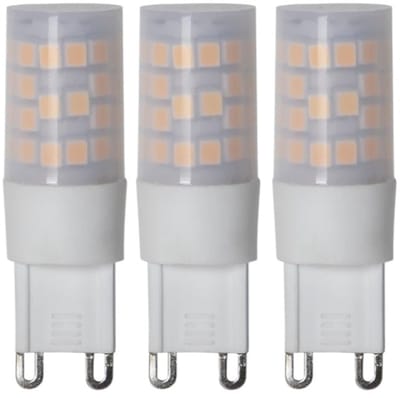 3-Pack | 3 standen - Capsule steeklampje - G9 - 4W - Extra Warm Wit - 2700K