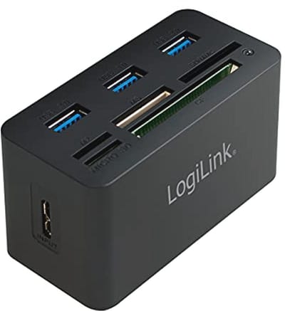 USB 3.2 Hub en Kaartlezer met 3 Poorten - 5000 Mbit/s