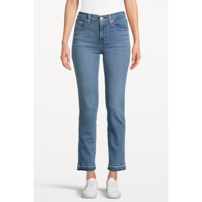 Levi's 724 Straight Jeans Blue Size: W25L30 | Straight Outlet | Dames | Blauw
