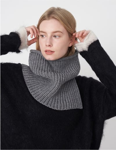 Nekwarmer – Colsjaal – Sjaal Dames – Grijs