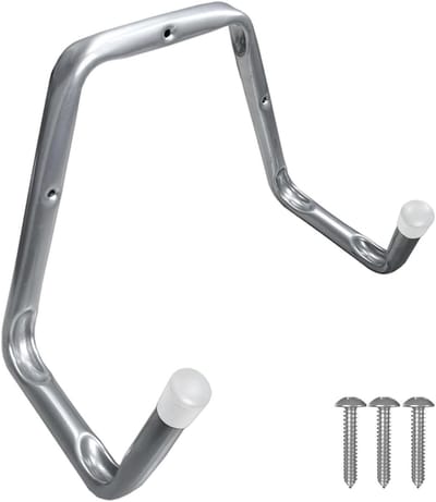Ladderhaak - Opbergrek - Ruimte Besparen - Robuust Staal - 30x23x17 cm - Zwart