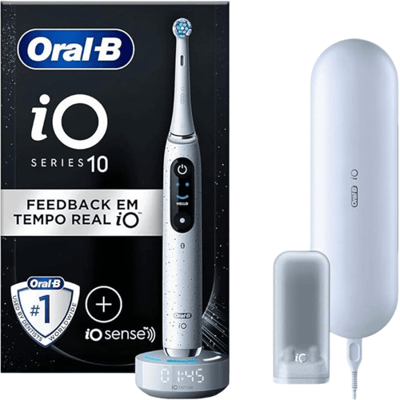 Oral-B iO 10 Elektrische Tandenborstel - Wit - Ontworpen Door Braun