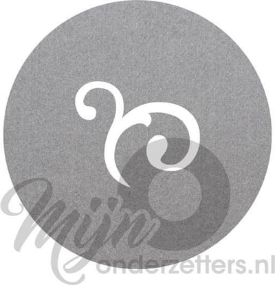 Design shapes 2 vilt onderzetters - Lichtgrijs - 6 stuks - 10 x 10 cm - Tafeldecoratie - Glas onderzetter - Cadeau - Woondecoratie - Tafelbescherming - Onderzetters voor glazen - Keukenbenodigdheden - Woonaccessoires - Tafelaccessoires