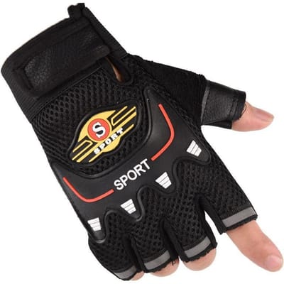 Fietshandschoenen Nieuwe Lente en Zomer Heren en Dames Outdoor Fietsen Klimmen Fitness Sporten Zonwering Dunne Halve Vinger Handschoenen average size