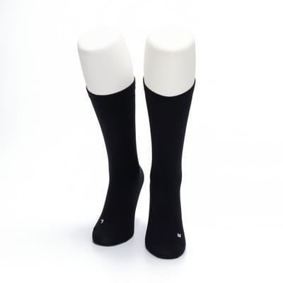 WeirdoSox - Compressie sokken - Kuit hoogte - Steunkousen voor vrouwen en mannen - 1 paar - Zwart 47/50 - Ideaal als compressiekousen hardlopen - compressiekousen vliegtuig