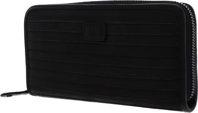 FREDsBRUDER Leren Portemonnee Fine Line Wallet Big Black Zwart
