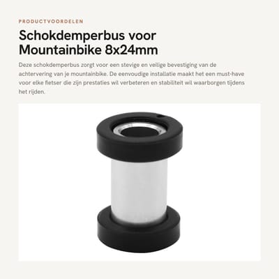 Dailygoods - Schokdemperbus voor Mountainbike 8x24mm