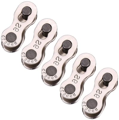 5 Paar Fietsketting Links, Fietsketting, Ketting Slot, Ketting Klem, Snelheidsketting voor Racefiets en Mountainbike, Geschikt voor 9 Versnellingen
