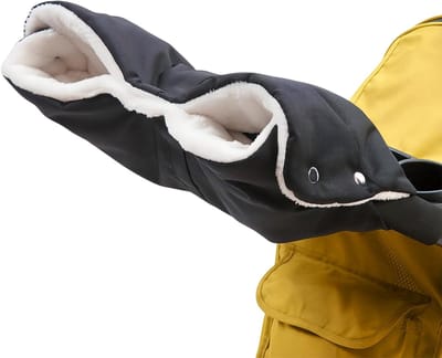 SnelShoppen - Handwarmer Kinderwagen Universele Maat, Waterdicht en Winddicht met Zachte Flanel en Fleece, Ideaal voor Buggy, Kinderwagen en Fietstrai