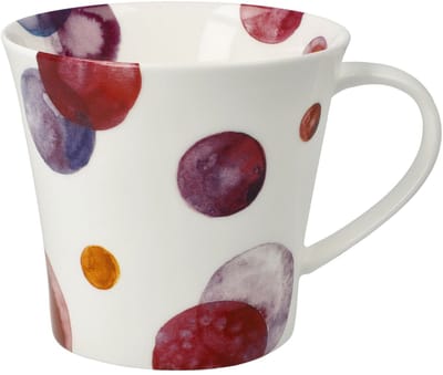 Goebel - Accessoires | Koffie / Thee Mok Aubergine | Beker - porselein - 350ml - 2 stuks
