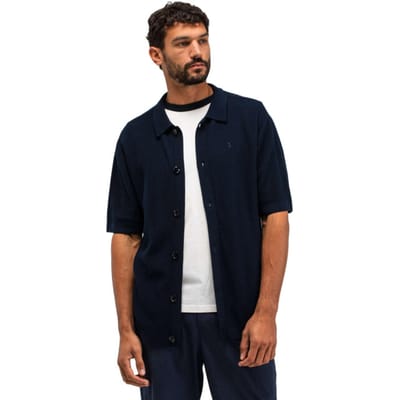 Butcher of Blue Casual hemd korte mouw Blauw Durrow M2616005/890