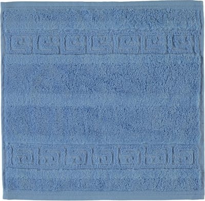 CAWÖ Noblesse Uni Washandje - Lichtblauw - 30x30