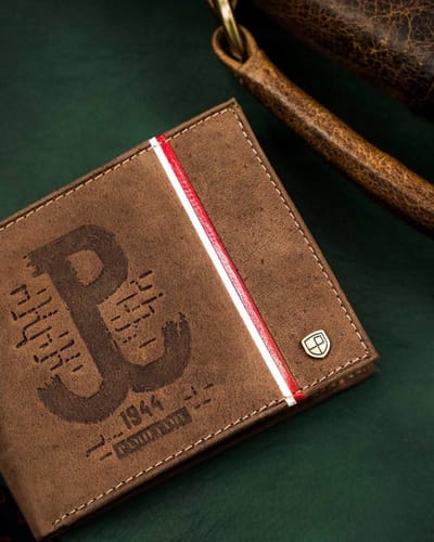 Peterson Patriot - Herenportemonnee - Hoogwaardig Leer - RFID Bescherming - Patriottisch Design