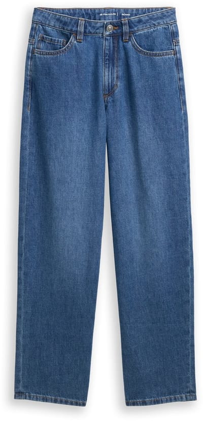 Tom Tailor - Jeans met relaxte pasvorm - Maat 152 - Used Mid Stone Blue Denim