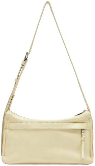 LIEBESKIND BERLIN Leren Schoudertas Sky Sheep Natural Hobo Bag Lemonade Lichtgeel