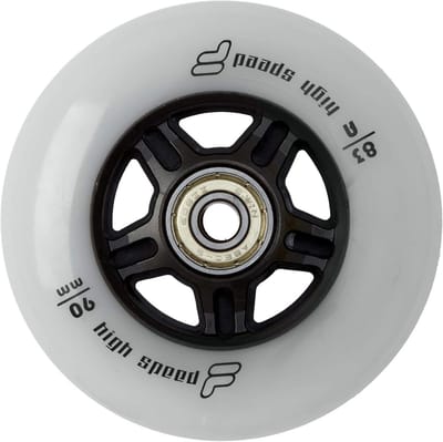 Skeelerwielen Set - Onderdelen Skeelers - Snel Rollen - Originele Kwaliteit - 90 mm - Wit