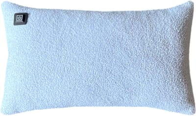 Warmpi Warmtekussen Teddy Lichtblauw – 50x30 cm – Elektrisch Verwarmd Ergonomisch Kussen – Inclusief 10.000 mAh Powerbank – 2 Infrarood Warmtepanelen – 3 Warmtestanden tot +/- 60°C