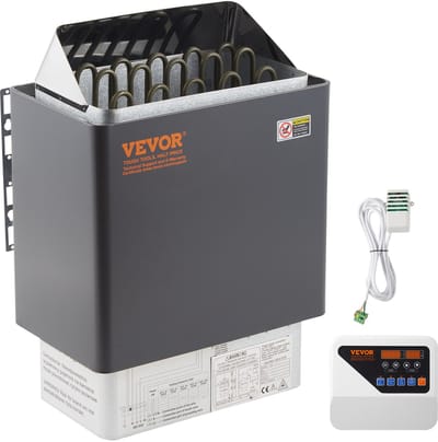 VEVOR 9KW Natte en Droge Saunakachel Externe Bediening Commerciële Temperatuur Eenvoudige Bediening